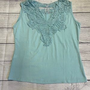 Baby blue boutique tank